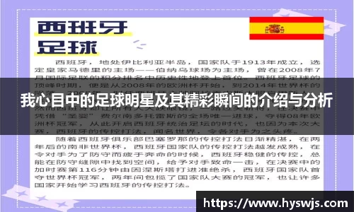 我心目中的足球明星及其精彩瞬间的介绍与分析